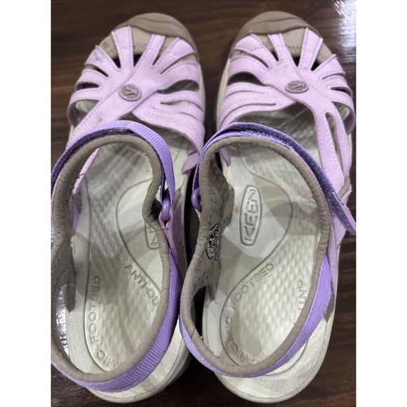 Keen Rose Womens Sport Sandals Shoes Water Size 9 Purple Lavender Hook Loop - Picture 2 of 6